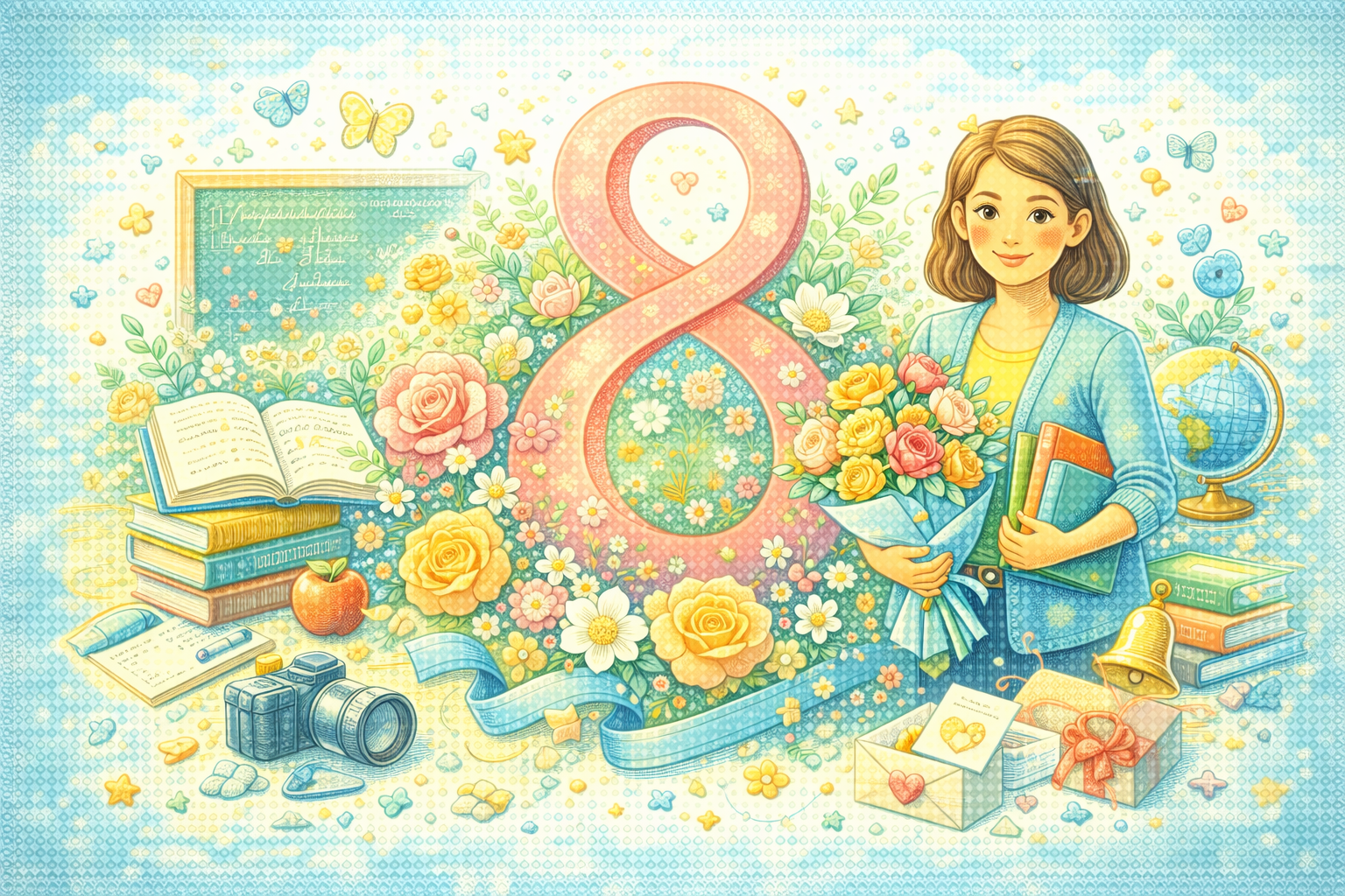 Лучшие поздравления с 8 марта учительнице