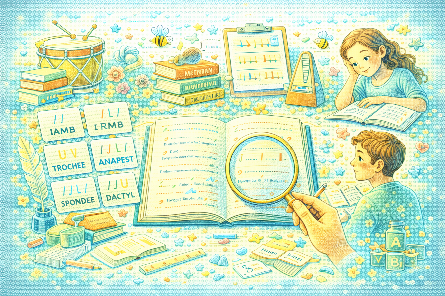 Определяем стихотворный размер