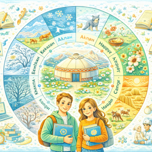 Месяца на казахском языке: происхождение и правописание