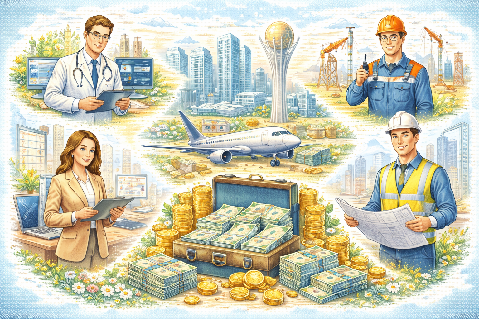 Самые высокооплачиваемые профессии в Казахстане